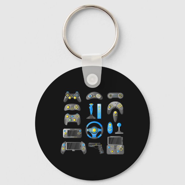 Game Control All The Things Video Game 1  Key Ring (Front)