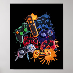 Game Control All The Things Video Game Controller  Poster