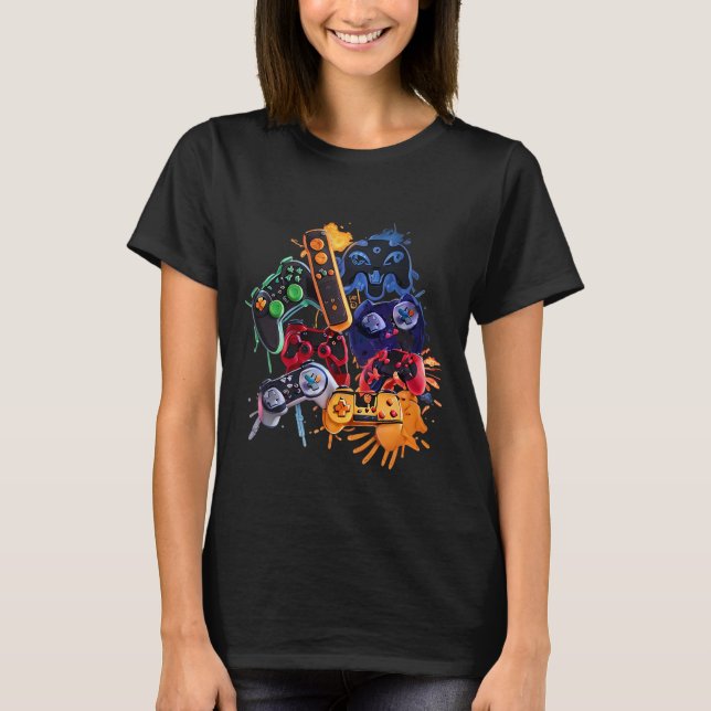 Game Control All The Things Video Game Controller  T-Shirt (Front)