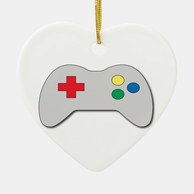 Game Controller Ceramic Tree Decoration (Front)
