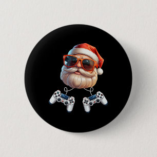Game Controller Christmas Gamer Gaming Enthusiast  6 Cm Round Badge