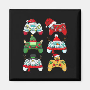 Game Controller Christmas Santa Elf Gamer Boys Xma Magnet