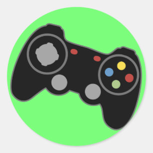Game Controller Classic Round Sticker