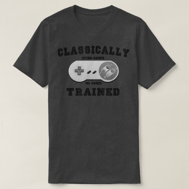 Game Controller Classically Trained  Retro Gamer 9 T-Shirt (Design Front)