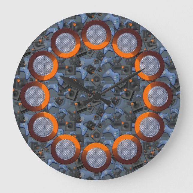 Game Controller Gamer Wall Clock (Front)