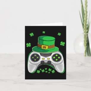 Game Controller Irish Gamer Boys St Patricks Day M Card