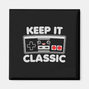 Game Controller Keep It Clic Humour 80s Retro Dark Magnet