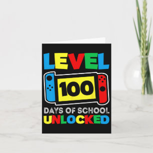 Game Controller Level 100 Days Of School Completed Card