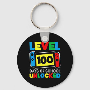 Game Controller Level 100 Days Of School Completed Key Ring