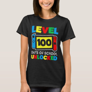 Game Controller Level 100 Days Of School Completed T-Shirt
