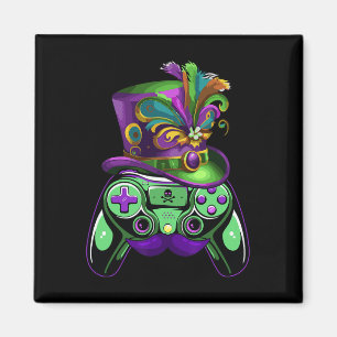 Game Controller Mardi Gras Gamers Kids Girls Men W Magnet