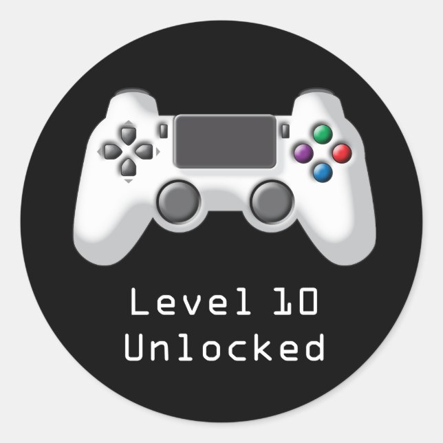 Game Controller Party Favour Sticker (Front)