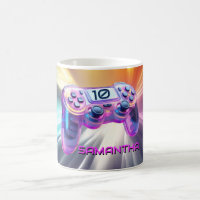 Game controller realistic pink gamer girls name
