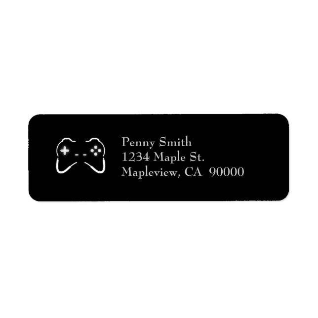 Game Controller Return Address Label (Front)