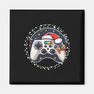 Game Controller Santa Hat Christmas Gaming X-mas G Magnet