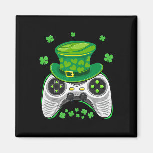 Game Controller Shamrock Gamer St Patricks Day Gam Magnet