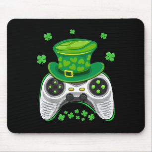 Game Controller Shamrock Gamer St Patricks Day Gam Mouse Pad
