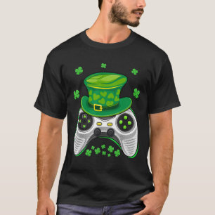 Game Controller Shamrock Gamer St Patricks Day Gam T-Shirt