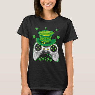 Game Controller Shamrock Gamer St Patricks Day Gam T-Shirt