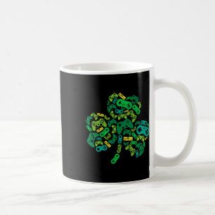 Game Controller Shamrock St Patricks Day Boys Men  Coffee Mug