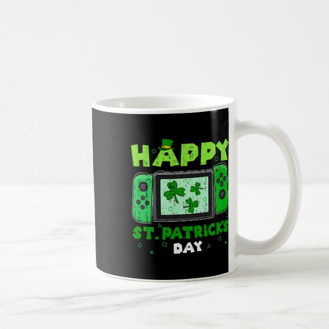 Game Controller Shamrock St Patricks Day Gamer Gam Coffee Mug (Right)