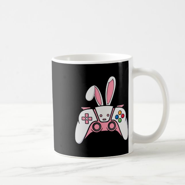 Game Controller With Bunny Ears Funny Easter Gamin Coffee Mug (Right)