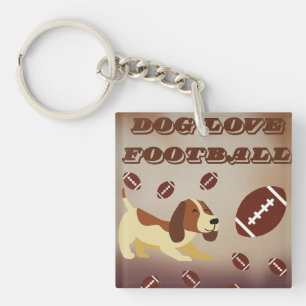 Game Day America Football Sports Fans Custom Key Ring