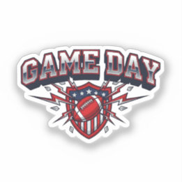 Game Day American Football Patriotic Shield Sports