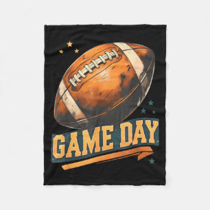 Game day american football player team coach men fleece blanket