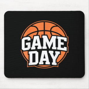 Game Day Basball Sport Player Orange Ball Cool Mouse Pad