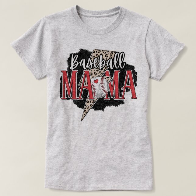 Game Day Baseball Mom Tee - Baseball Graphic Tee (Design Front)