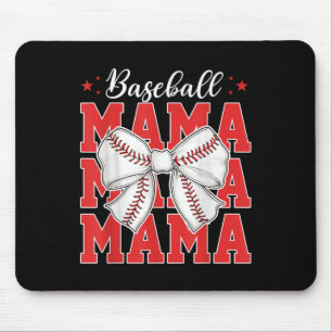 Game Day Baseball Mum Mother Baseball Mama Coquett Mouse Pad