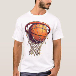 Game Day Basketball Drip T-Shirt