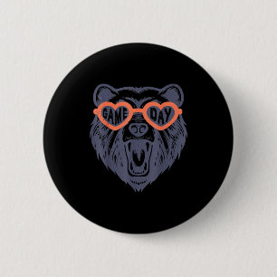 Game Day Bear 6 Cm Round Badge