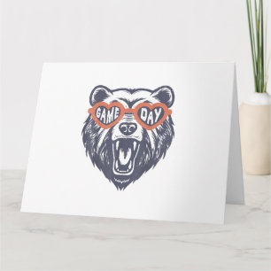 Game Day Bear Card