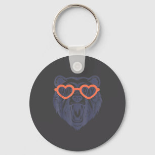 Game Day Bear Key Ring