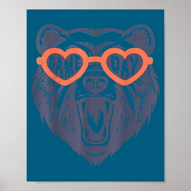 Game Day Bear  Poster (Front)