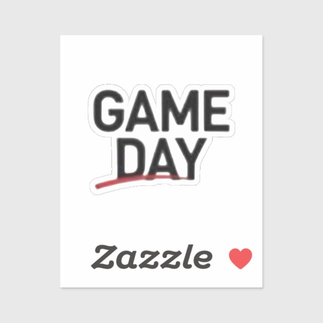 Game Day Bold Statement Design (Sheet)
