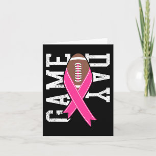Game Day - Breast Cancer Awareness Pink Football R Card
