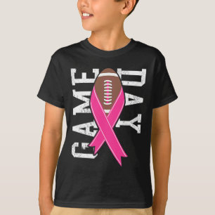 Game Day - Breast Cancer Awareness Pink Football R T-Shirt