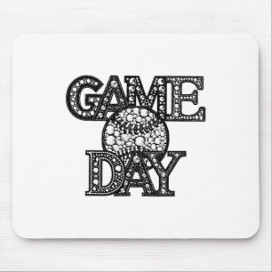 Game Day Bysebyl Rhinestone Bysebyl Player Sport M Mouse Pad