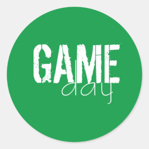 Game Day  Classic Round Sticker