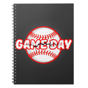 Game Day Cracked Baseball Sports Graphic Notebook
