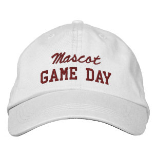 Game Day Custom Mascot or Team Name Embroidered Hat