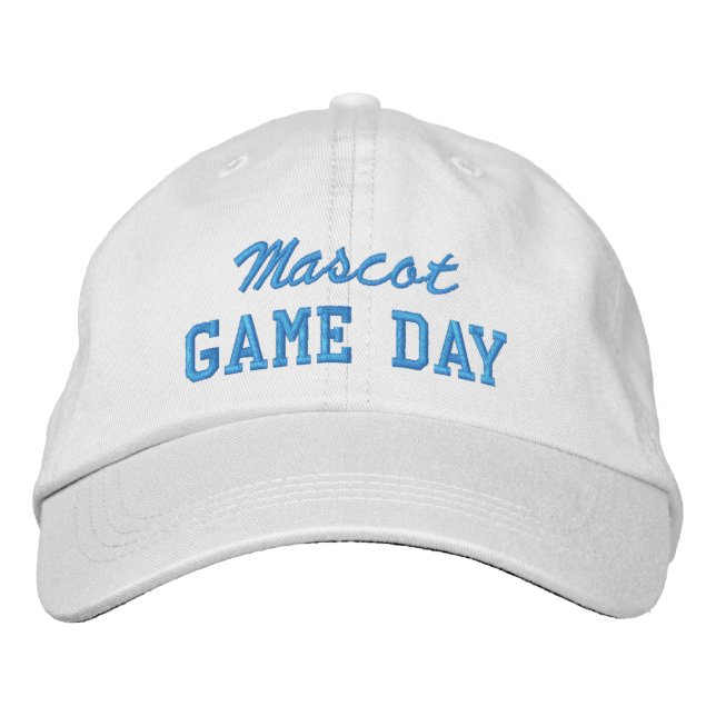 Game Day Custom Mascot or Team Name Embroidered Hat (Front)
