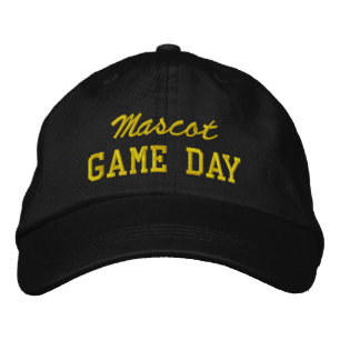 Game Day Custom Mascot or Team Name Embroidered Hat