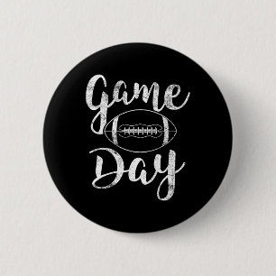 Game Day Football - Cute Football Top 6 Cm Round Badge