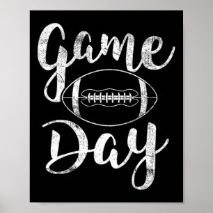 Game Day Football - Cute Football Top Poster