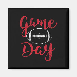 Game Day Football Cute Football Top Women Magnet