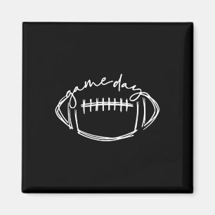 Game Day Football Game Day Vibes Football Lover Wo Magnet
